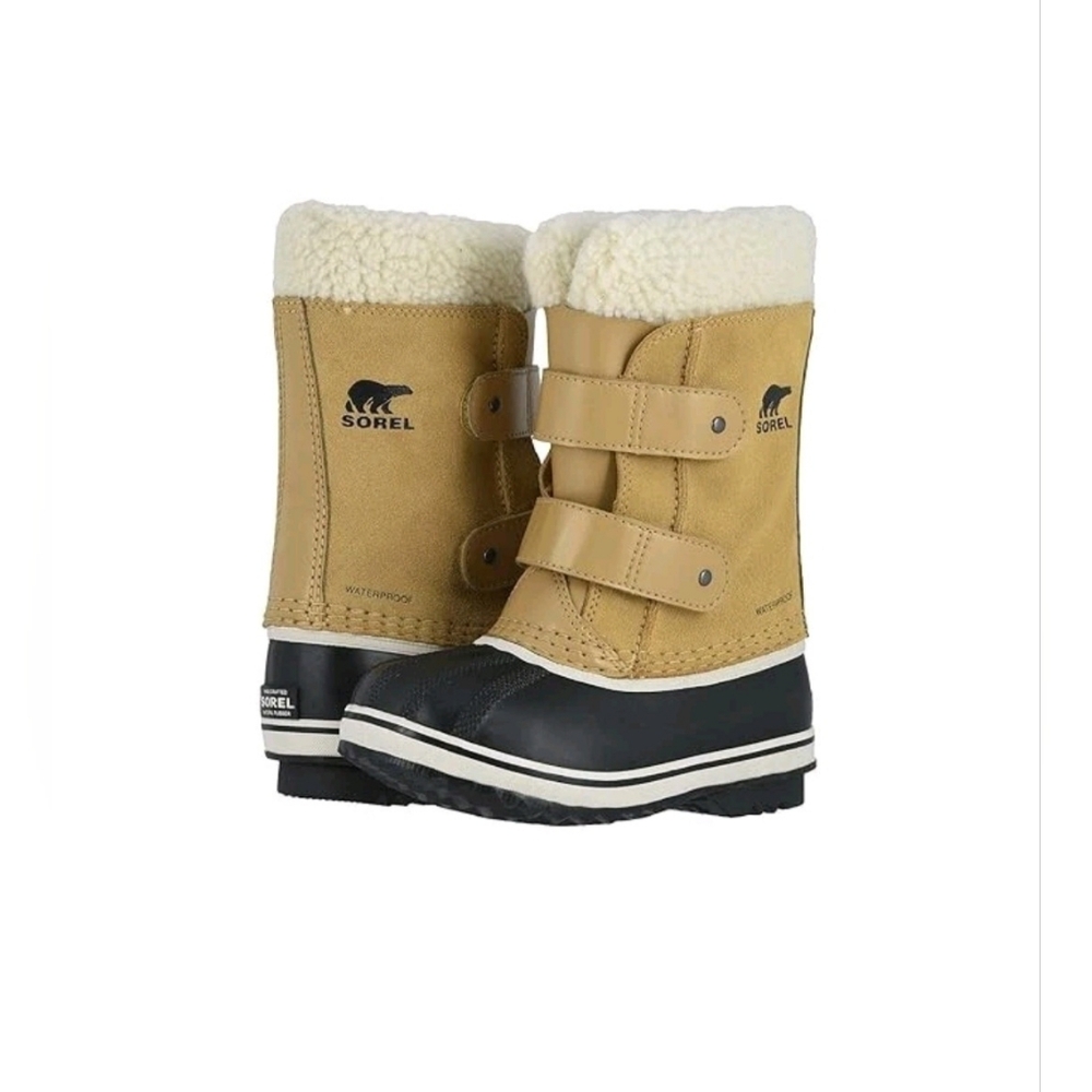 Sorel Outdoor Winter Toddler Curry 1964 Pac Strap Suede Snow Boot Size US 7